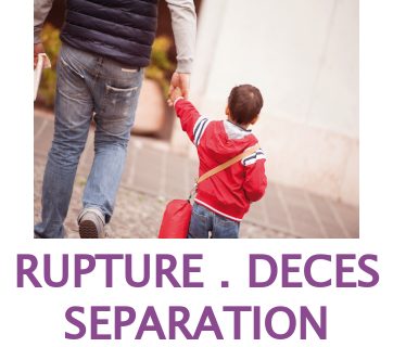 Rupture familiale : séparation – décès